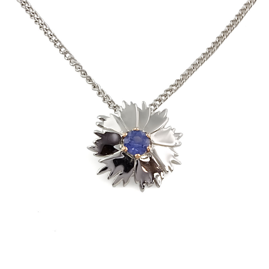 Silver & 9ct gold Clogau Pendant with chain